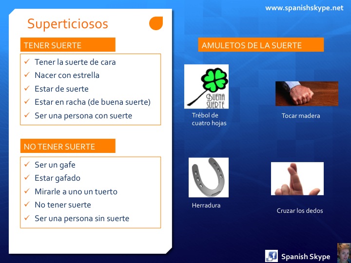 Buena suerte! - Spanish Skype Lessons