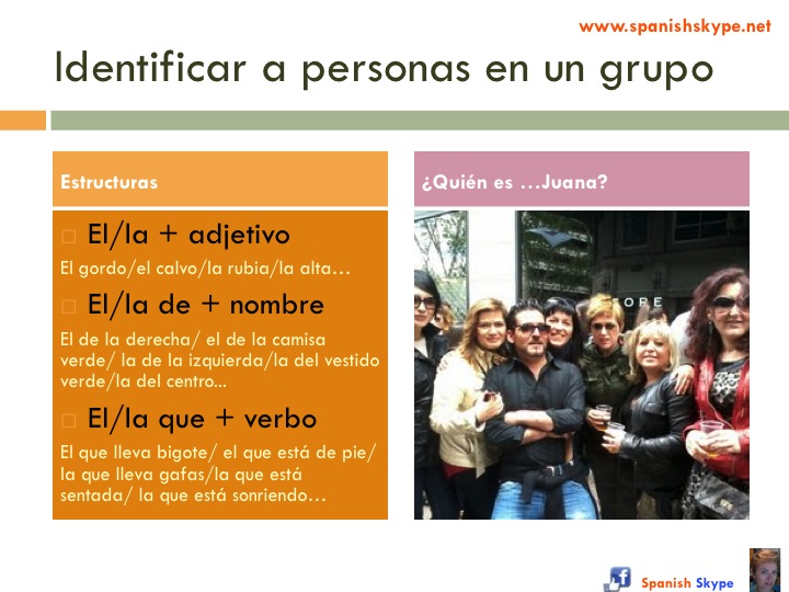 Identificar personas en un grupo